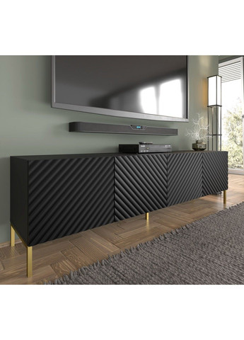 Тумба ТВ на ножках SURF 4D 200 черная Bim Furniture (291124557)