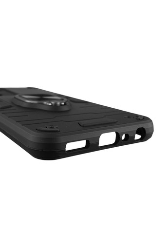 Чохол для телефона A77 (4G) броньований з магнітним кільцем-тримачем на оппо а77 4г чорний Oppo (366236339)