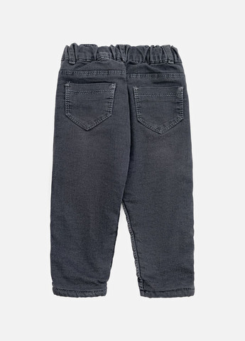 Серые зимние джинсы для девочки цвет серый цб-00230439 Sercino