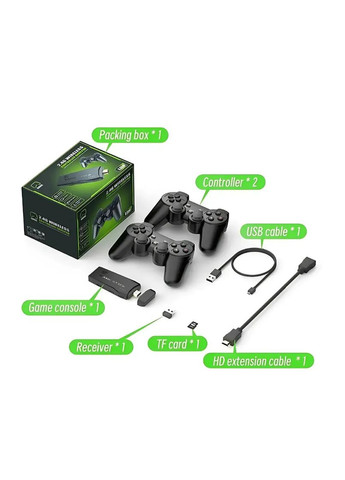 Ігрова приставка з 2 джойстиками DATA FROG Y3 Lite / Портативна приставка для телевізора HDMI No Brand (357226557)