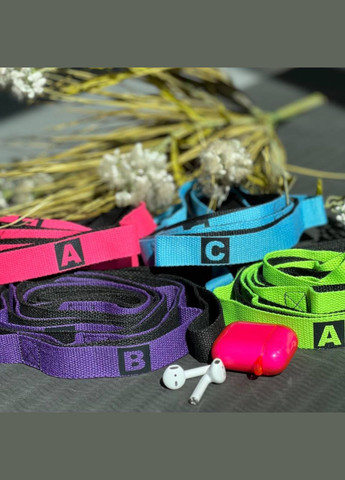 Ремень для йоги с петлями для хвата розовый YJABCD-P () SNS (316141825)