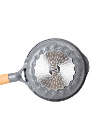Мраморная алюминиевая сковорода с антипригарным покрытием 1 литр Ø 20 см серая HP-4-421G MGC (306849250)