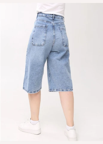 Шорти жіночі джинсові бермуди блакитні Liuzin Super Baggy (297373561)
