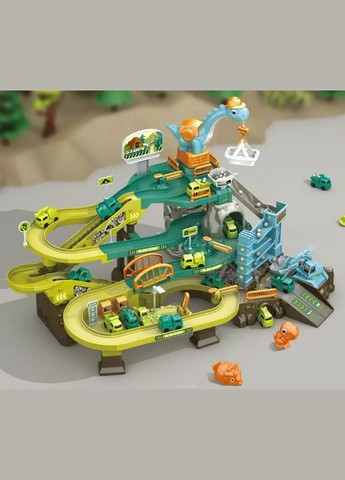 Дитячий ігровий трек 688-25, 4 машинки, підіймальний кран, автоматичний підіймач, музика, підсвічування Fun Game (345641115)