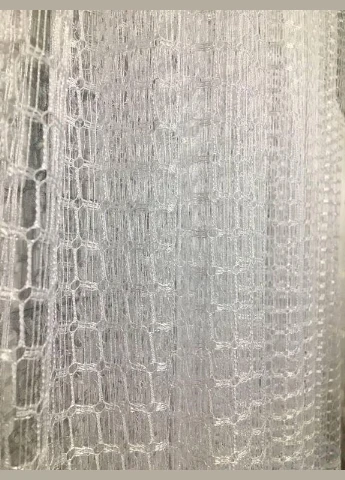 Готовый короткий тюль сетка с кружевом на тесьме 300х170 см. No Brand (333035167)