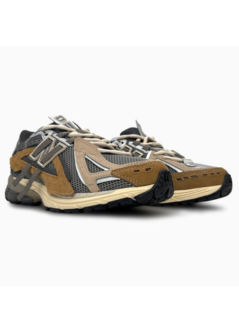 Комбіновані Осінні кросівки чоловічі new balance 1906d brown / silver нью беланс 1906d No Brand