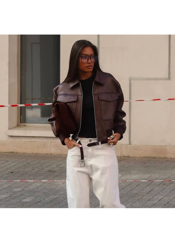 Коричнева куртка No Brand