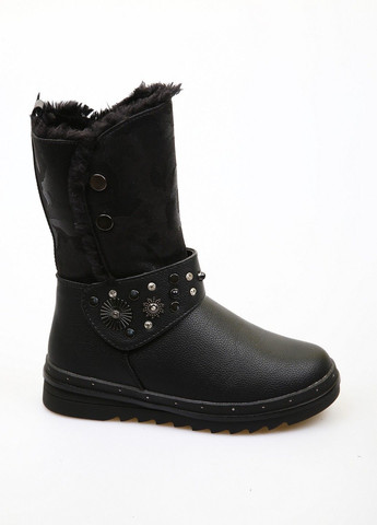 Черные зимние полусапоги Tom.M