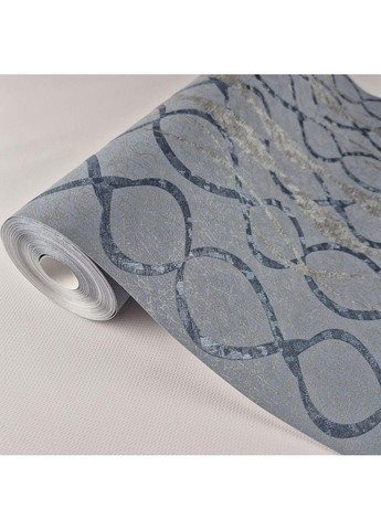 Обои виниловые на флизелине 0.53 × 10.05 м 58121, синие для спальни, гостиной, кабинета MARBURG (368895618)