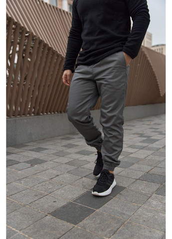 Штани чоловічі карго на флісі сірі Intruder (312488883)