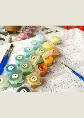 Картина по номерам Свадьба украинских котиков ©Марианна Пащук Картины Патриотические на холсте 40х50 BS53340 Brushme (308989055)