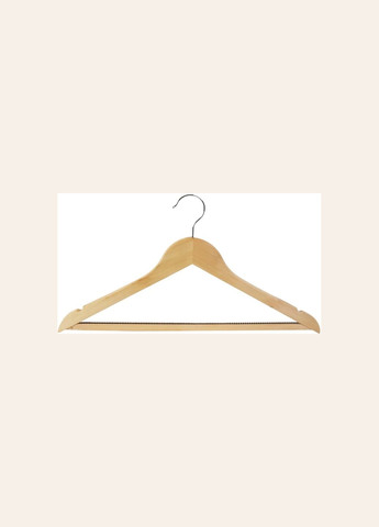 Вішалка для одягу дерев'яна 44.5 см, 3 шт (EF-03NSQ) Eco Fabric (338425423)