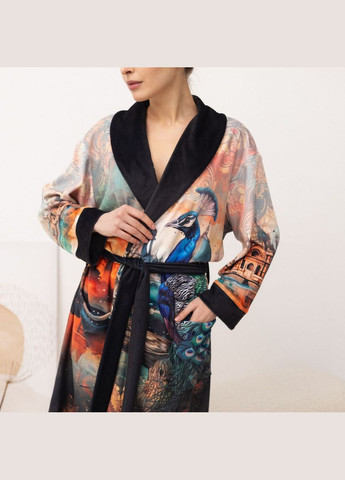 Халат женский из плюшевого велюра эксклюзивный India 18348 2XL-3XL FlexDress (336767178)