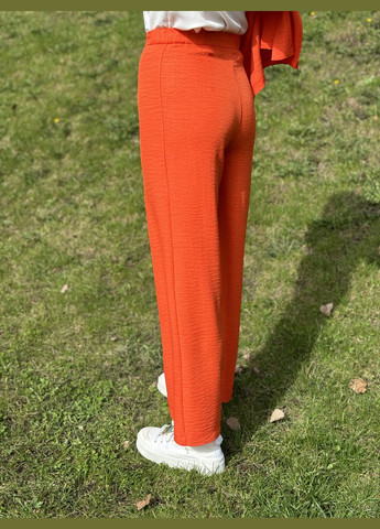 Оранжевые летние палаццо брюки Cat Orange