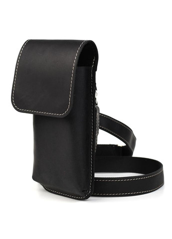 Кожаная сумка чехол на пояс или через плечо черная RA2093-3md TARWA (298684446)