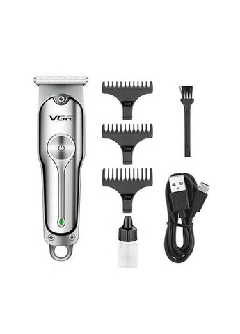 Машинка для стрижки волосся акумуляторна V-071 тример для бороди та вусів, окантувальна машинка VGR (364664574)