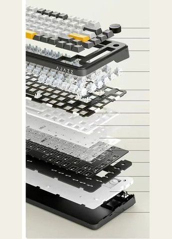 Клавиатура механическая беспроводная PRO с RGB-подсветкой и поддержкой HOT-SWAP,Gift switch, черная Ajazz Ak820 (322127826)