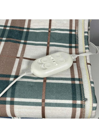 Электропростынь с двумя зонами 155x170 двуспальная с цветным рисунком Турция байка 54952 Lux (317733347)