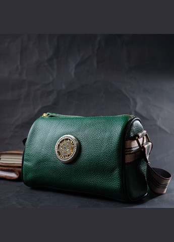 Жіноча сумка Vintage з оригінальною прикрасою із натуральної шкіри зелена (sku_22261) No Brand (329853345)
