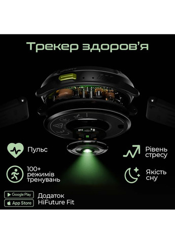 Смарт-годинник Mix 3 Fluorescent Yellow (mix3.fluorescentyellow) HiFuture (362487671)