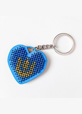 Брелок для ключів прапор України вишитий бісером та прапор співдружньої нам країни хендмейд вишивка патріотичний сувенір No Brand Прапори (303507879)