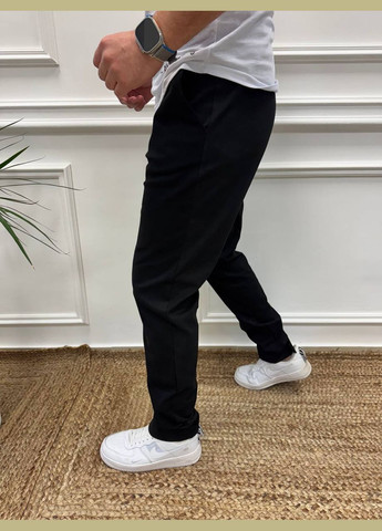 Черные повседневный, джинсовые, кэжуал демисезонные джоггеры брюки No Brand