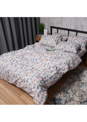 Комплект постільної білизни Бязь Gold Люкс «» Полуторний 143х210 наволочки 2х40х60 (MS-820006070) Moon&Star Bunny Dreams (356116762)