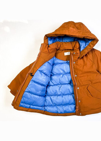 Коричнева зимова куртка 116 см коричневий артикул л637 H&M