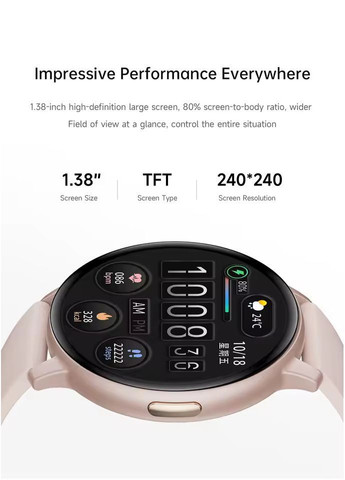 Смарт-годинник жіночий Lige T6 Pink (розмова, пульсоксиметр) 2 ремінці Lemfo (367115832)