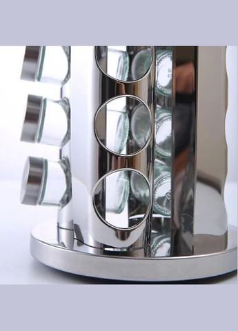 Баночки для специй 12 шт, органайзер для специй с подставкой, органайзеры, набор контейнеров для приправ Spice carousel 12 (303429423)