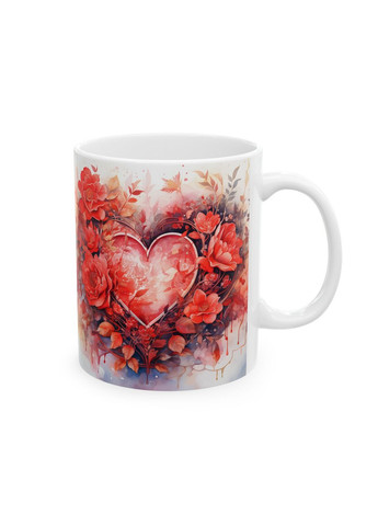 Керамическая чашка с дизайном "Палитра сердец" - 28 No Brand (368671531)