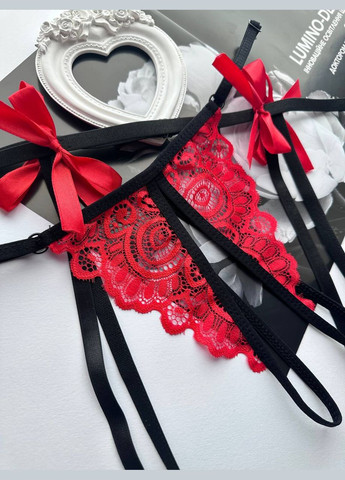 Трусики с доступом и пояс для чулок Exclusive (315599598)