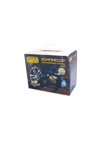Компресор автомобільний від прикурювача однопоршневий з ліхтариком 7 атм x 35 л/хв Сила (363977404)
