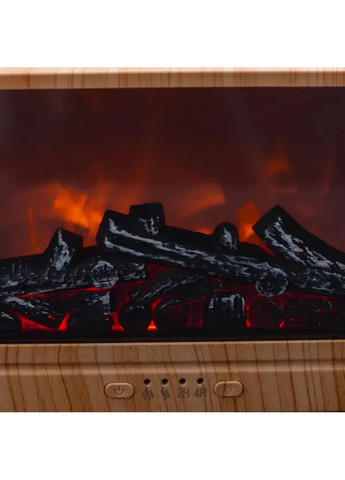 Зволожувач повітря Камін 300 мл коричневий аромадифузор для дому та офісу паровий зволожувач ProDobro (364190367)