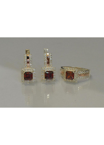 Серебряный набор с золотыми вставками Silver Style (367268246)