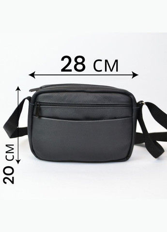 Стильная мужская сумка-мессенджер из натуральной кожи флотар, черного цвета, мужские сумки через плечо Rainberg (289754314)