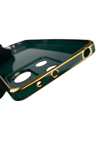 Чохол для Redmi Note 13 5G з кільцем MagSafe із золотою окантовкою на сяомі редмі нот 13 темно-зелений gs1 Xiaomi (366386175)