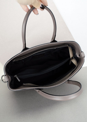 Сумка женская кожаная шопер 01387_m офисная темный тауп Virginia Conti (305532828)