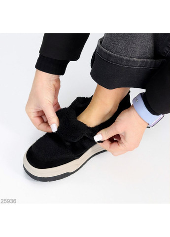 Зимние кроссовки No Brand чёрные зима (369094625)