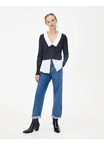 Топ демісезон,темно-синій, Pull & Bear (257519798)