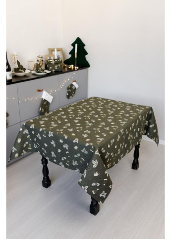 Скатерть 136х220 см Шапочки на зеленом Прованс (366969931)