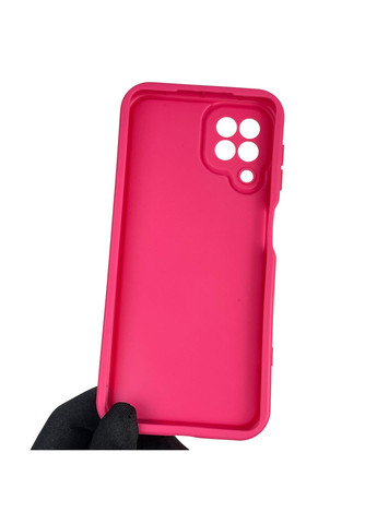 Чохол силіконовий Soft Touch з 3D принтом жіночим для Galaxy M32 4G (SM-M325F) малиновий (Повний захист камери) Samsung (373670649)