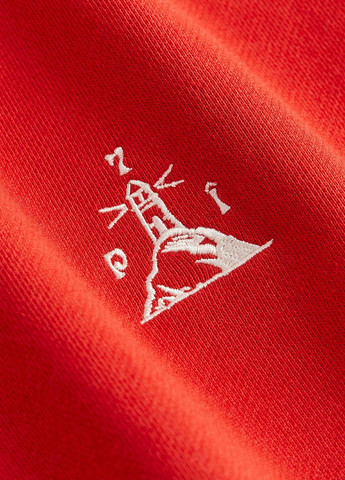 Свитшот H&M - крой красный кэжуал - (278110803)