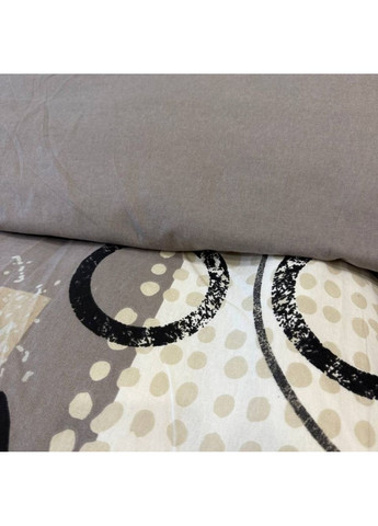 Постельное белье двуспальное темно-серое Геометрия Фланель Байка A02B Ananasko (362671299)