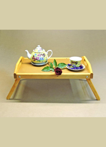 Столик-поднос для завтрака из дерева Флорида карри (СТП-000403) No Brand (327845597)