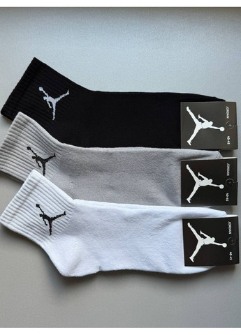 Комбіновані 3 пари махрові котонові якісні спортивні шкарпетки (366293252)