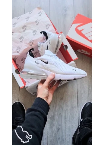 Белые летние кроссовки nike air max 270 white найк аир макс 270 No Brand