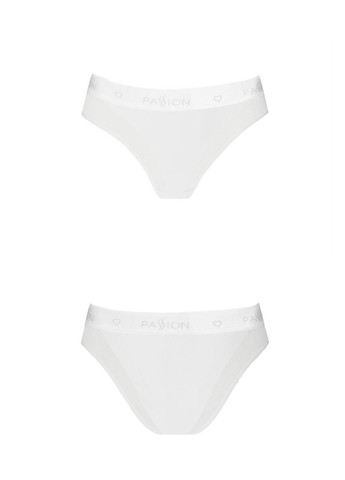 Белый демисезонный трусики с прозрачной вставкой ps002 panties white, size m Passion