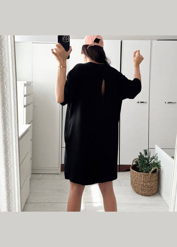 Женское черное футболка-платье No Brand - (340424263)