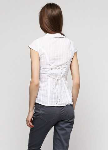 Біла блуза жовтий OVS